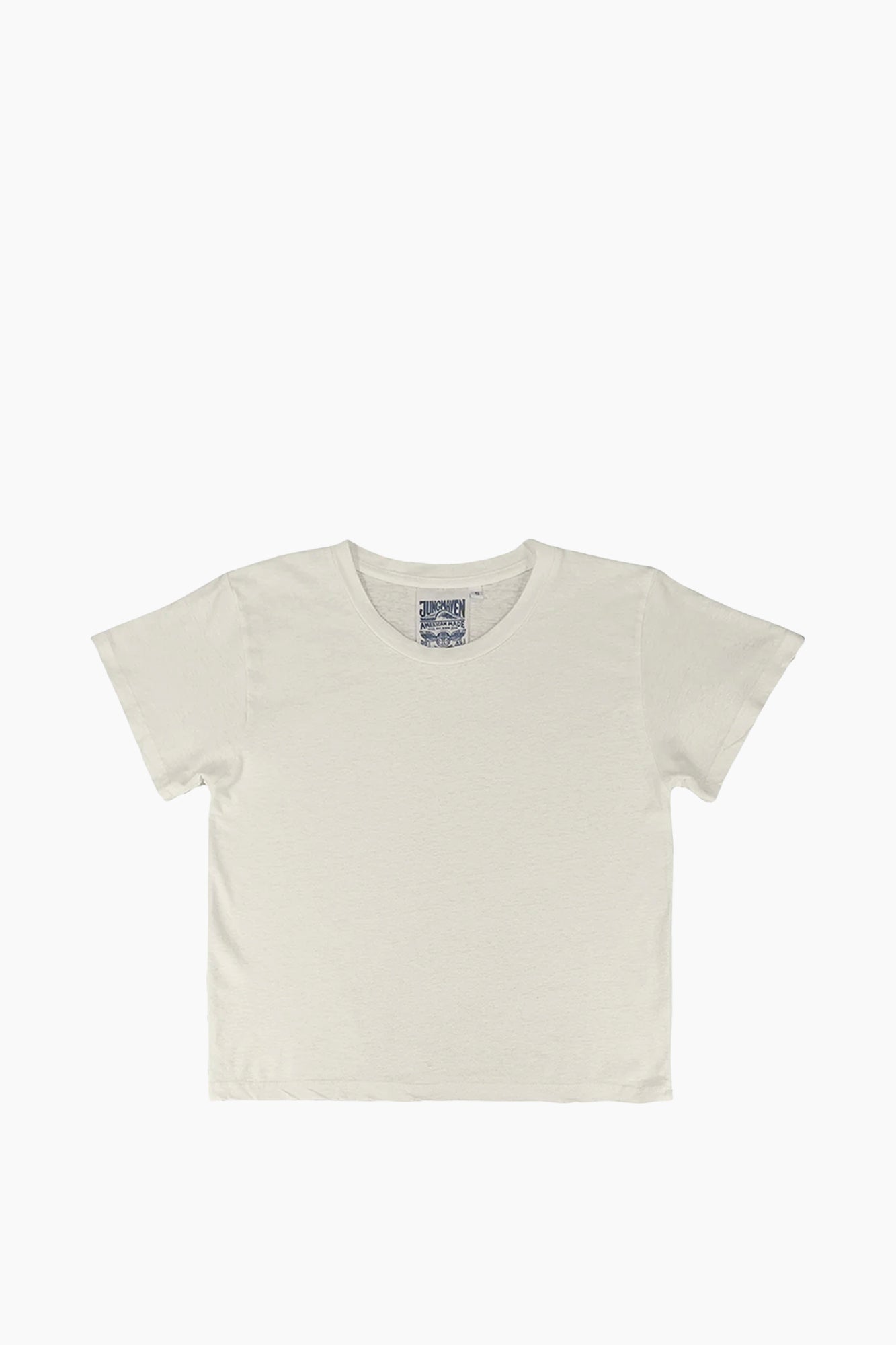 Cropped Lorel Tee | Washed White