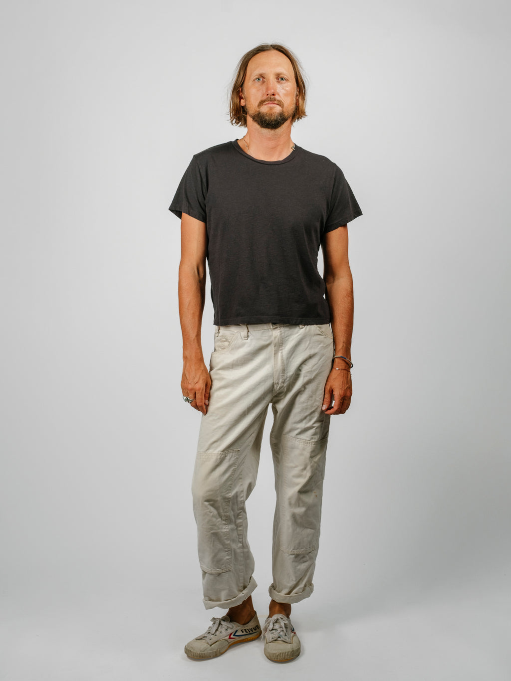 Cropped Lorel Tee | Black
