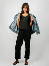 Load image into Gallery viewer, Sophie 100% Hemp Cropped Tank | Black
