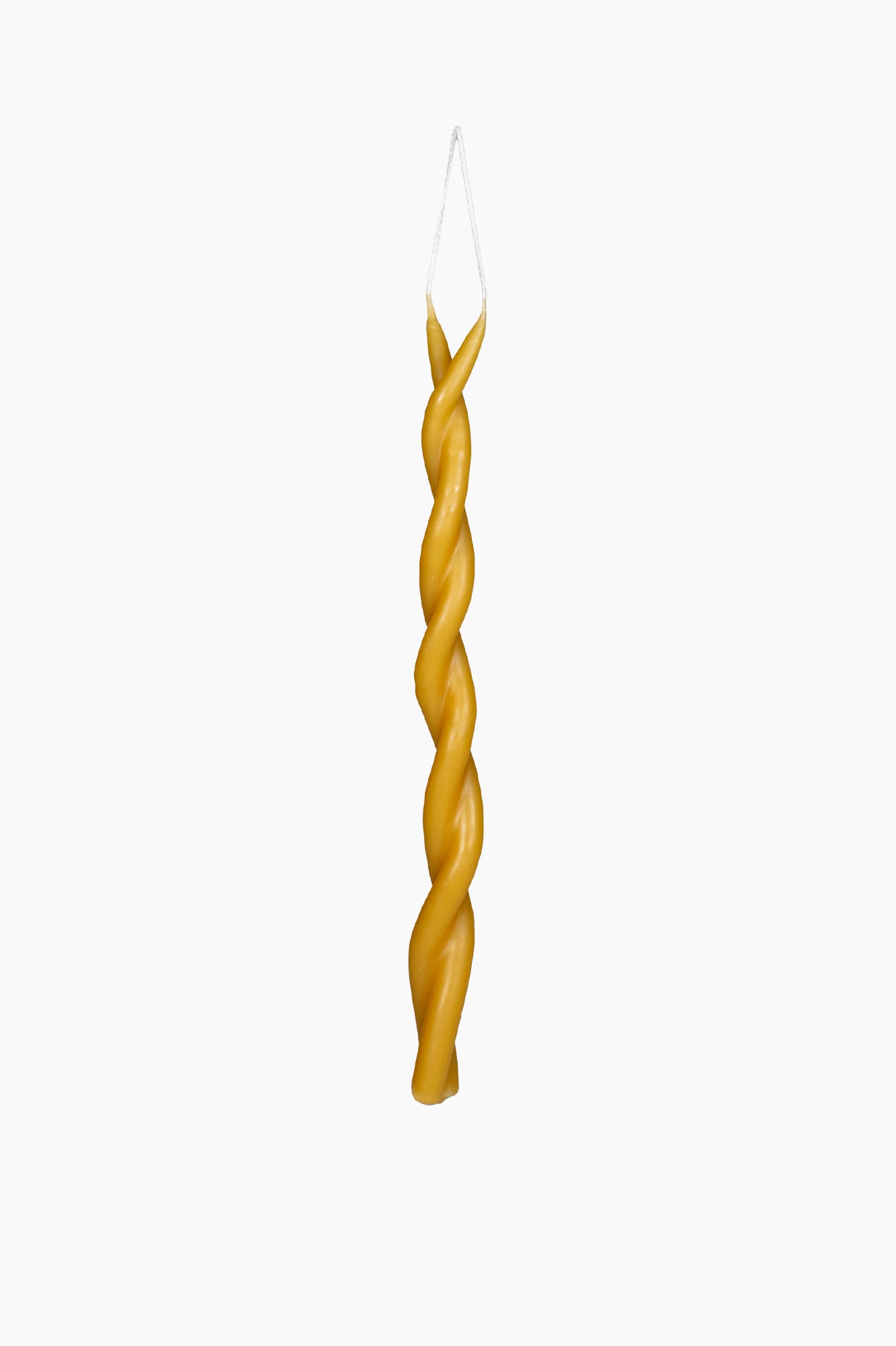Twisty Beeswax Taper Candles
