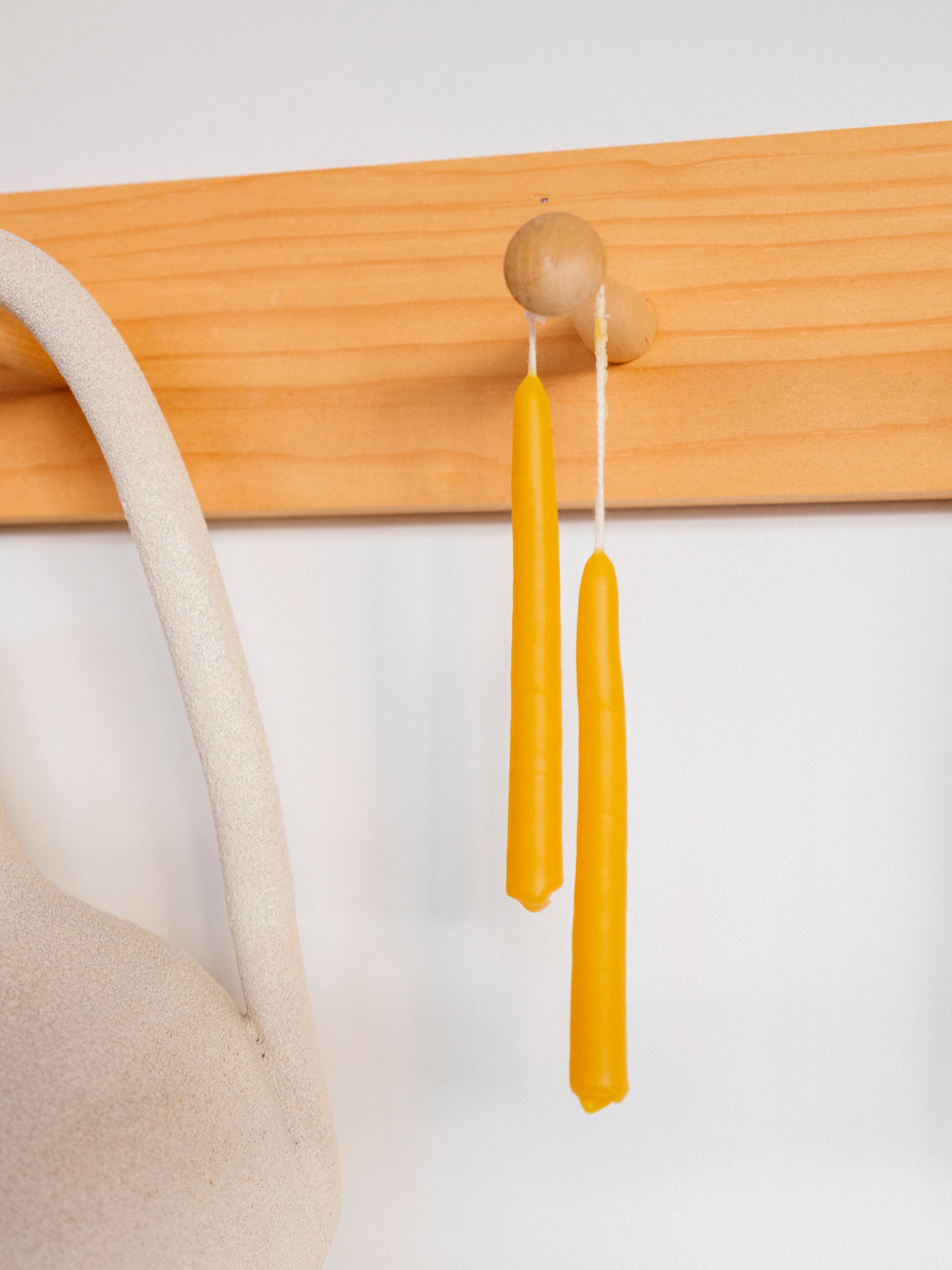 5" Beeswax Taper Candles