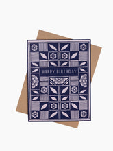 Load image into Gallery viewer, Happy Birthday Block Pattern Card
