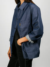 Load image into Gallery viewer, The French Chore Coat | Dark Denim
