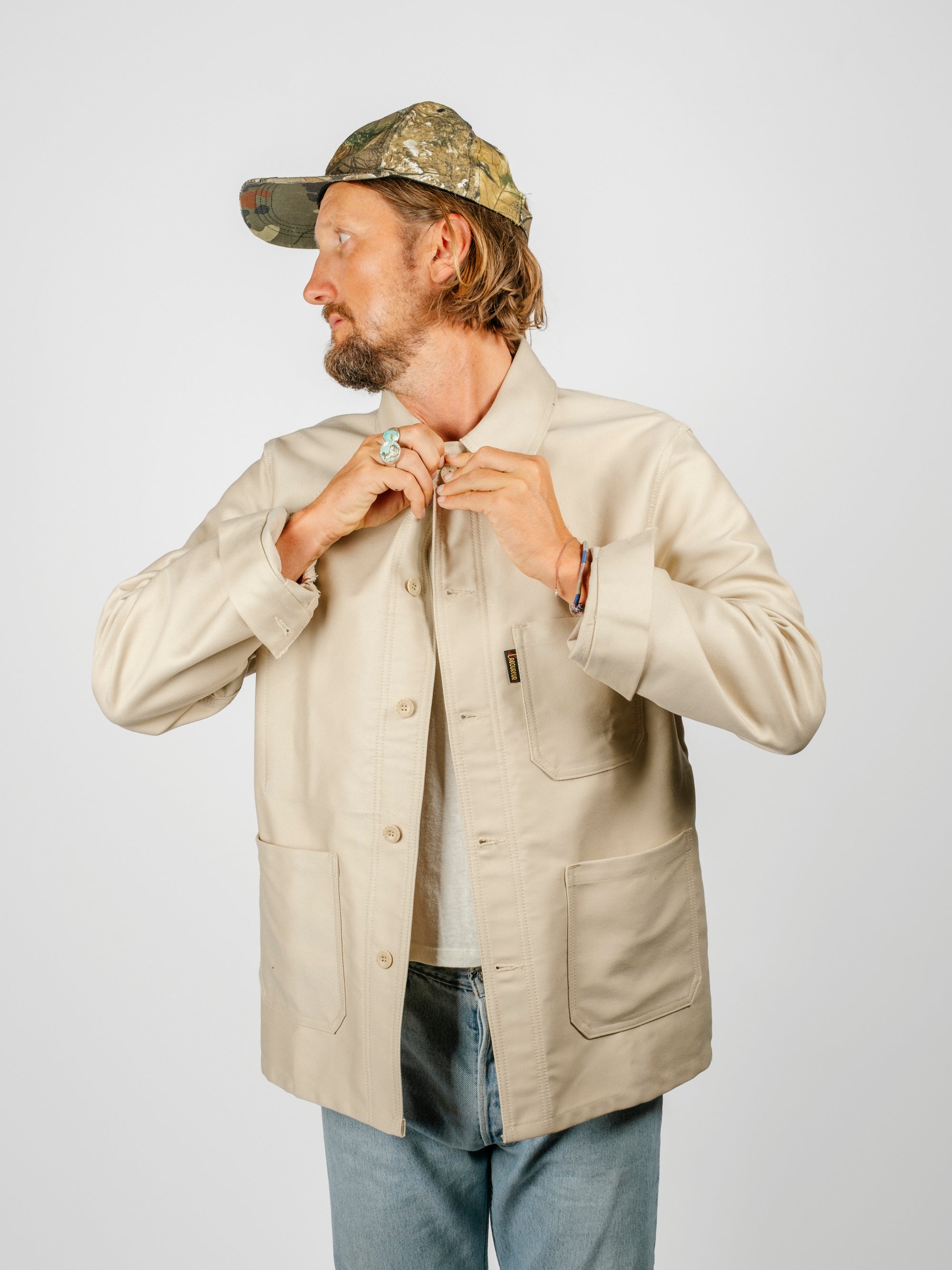 The French Chore Coat | Ecru – The Post Supply