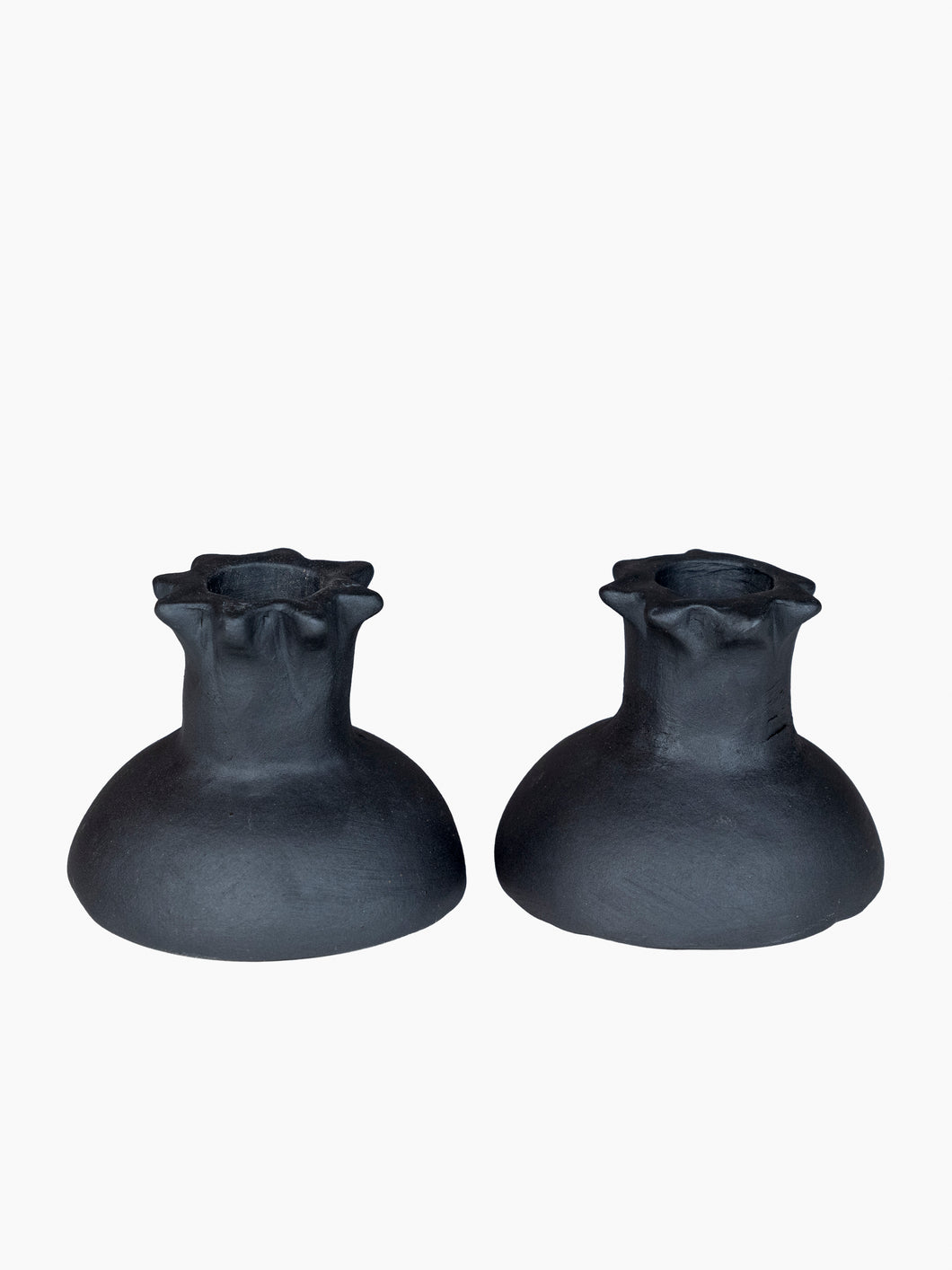 Lume Candleholders (Obsidian) Set of 2