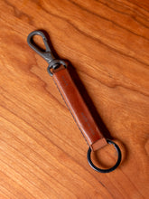 Load image into Gallery viewer, Loop Keychain with Snap Hook - Natural Shell Cordovan
