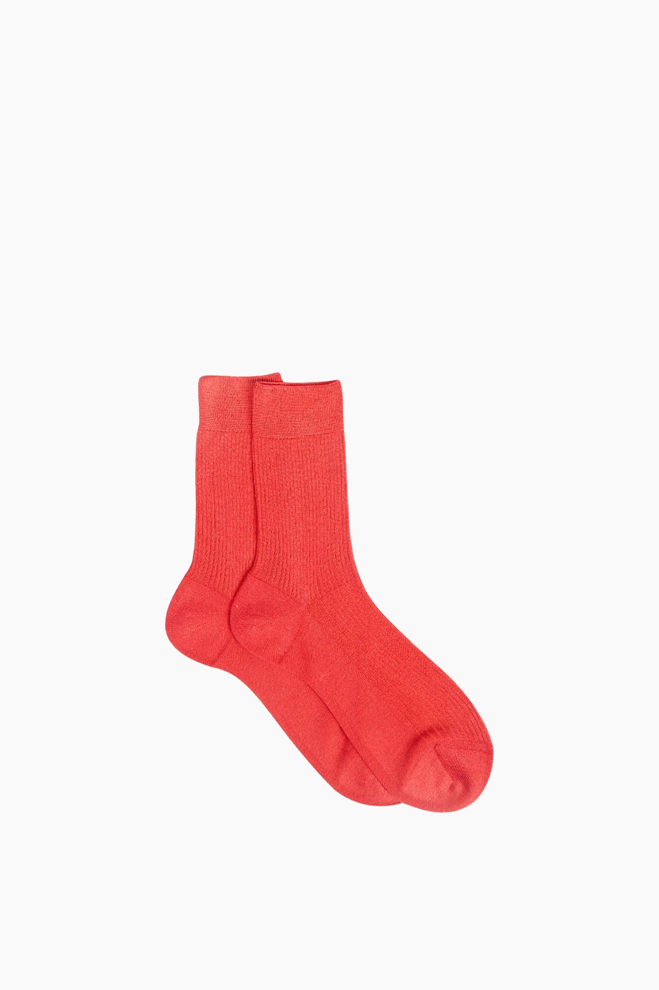 Silk Ribbed Socks