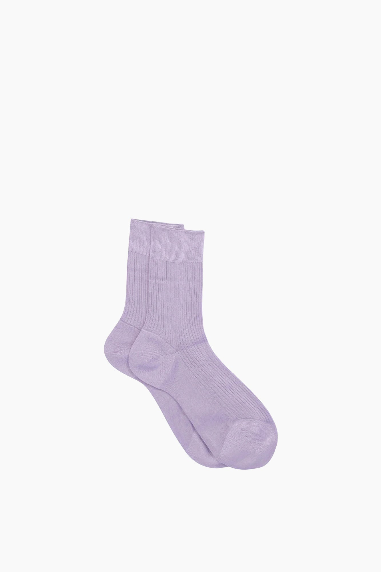 Silk Ribbed Socks