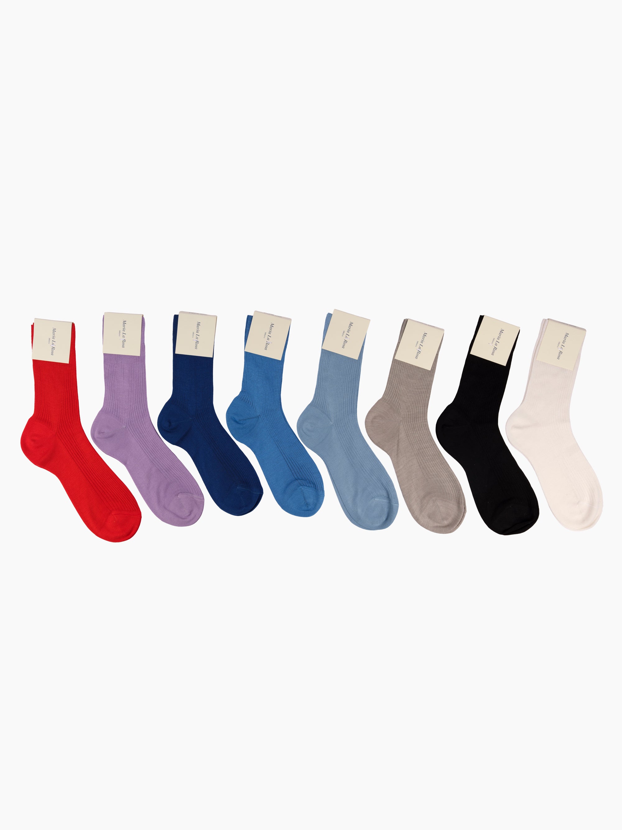 Silk Ribbed Socks