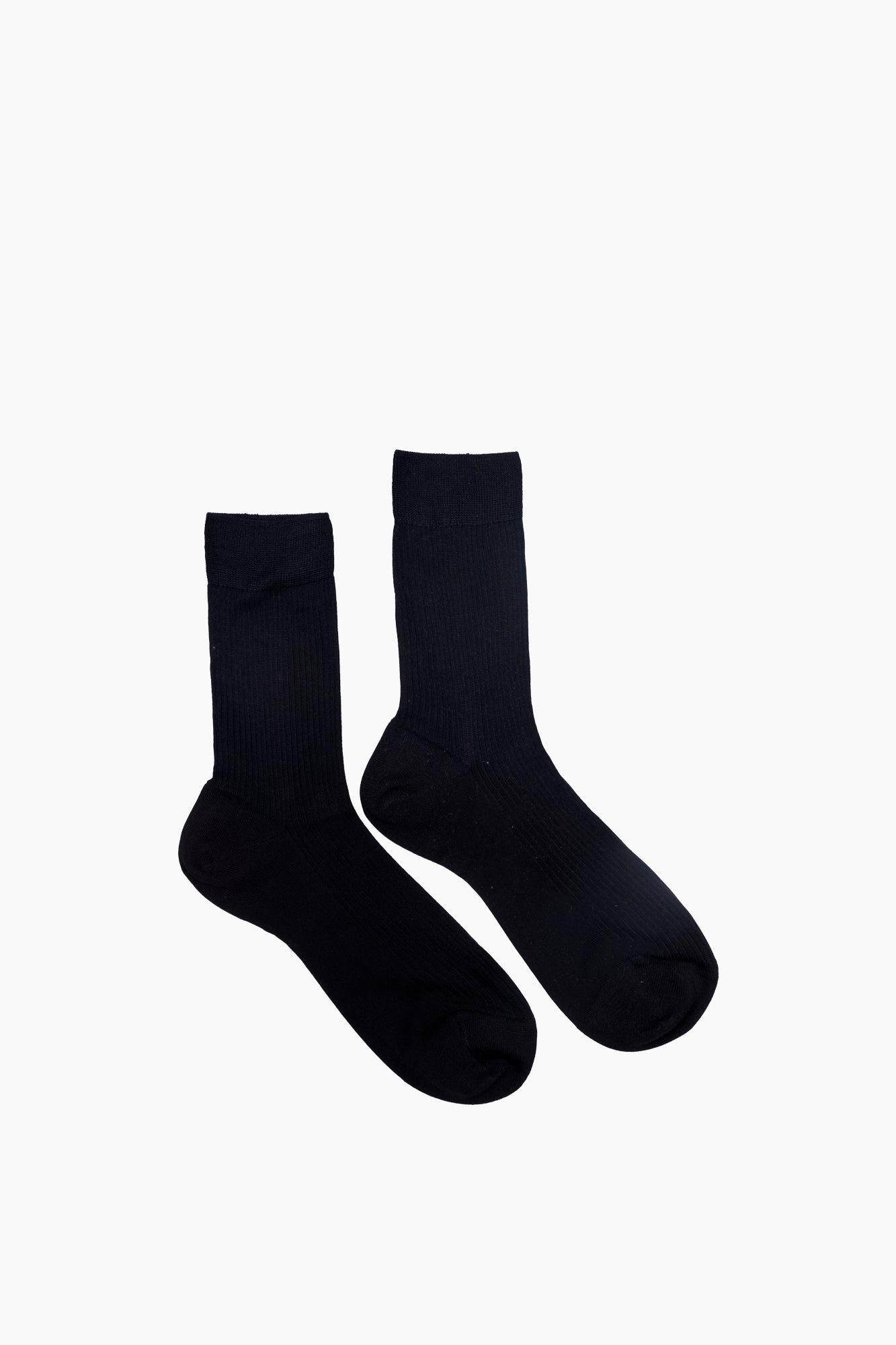 Silk Ribbed Socks