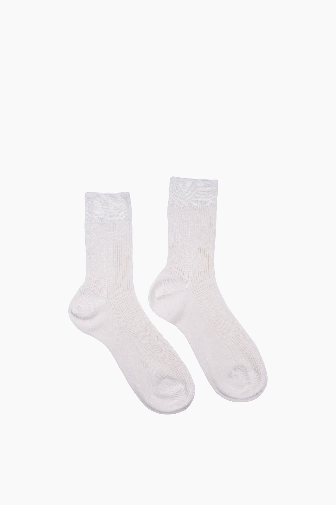 Silk Ribbed Socks