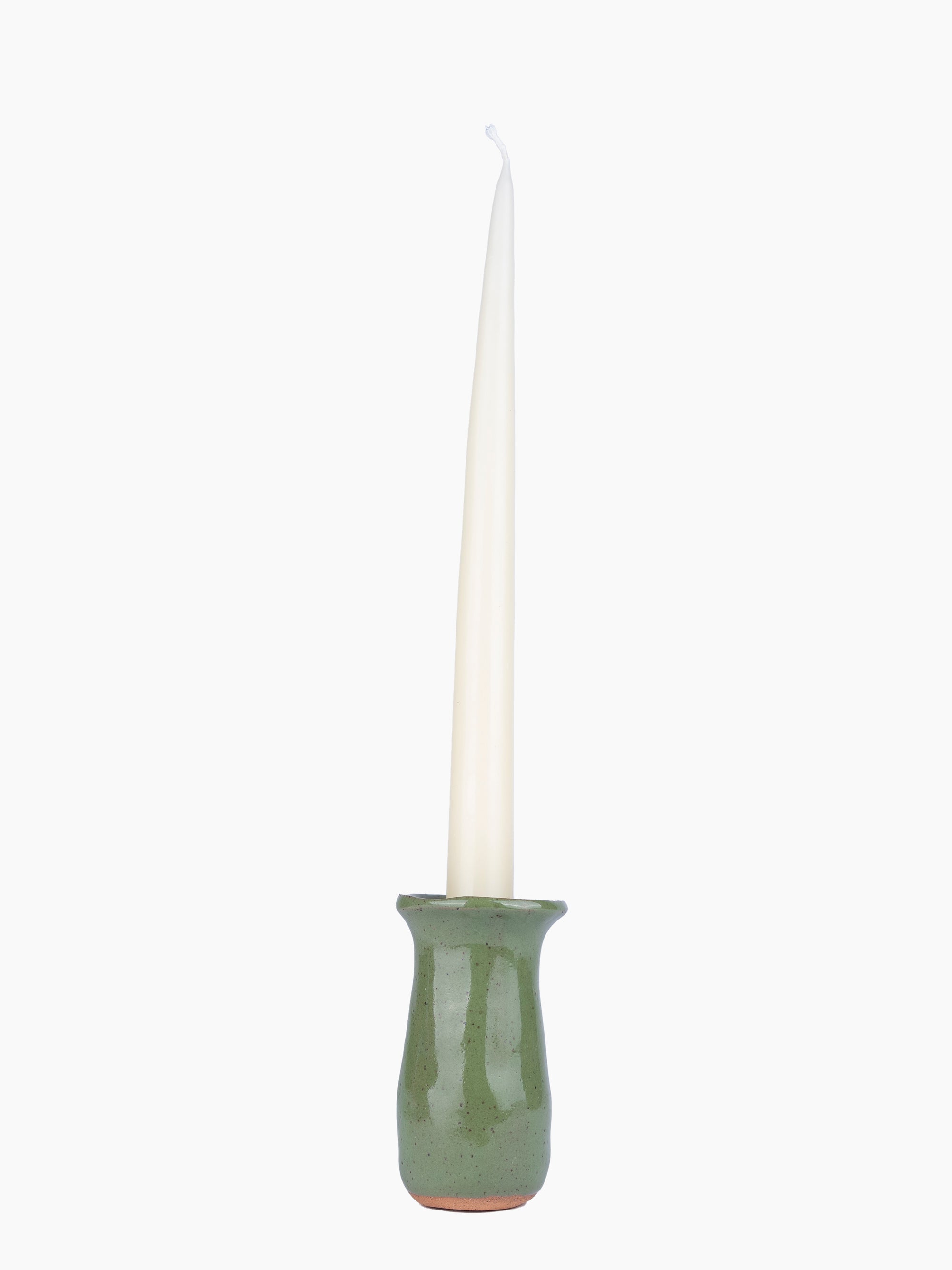 Hunter Green Candle Holder / Bud Vase