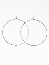Load image into Gallery viewer, 14K Hammered Hoops
