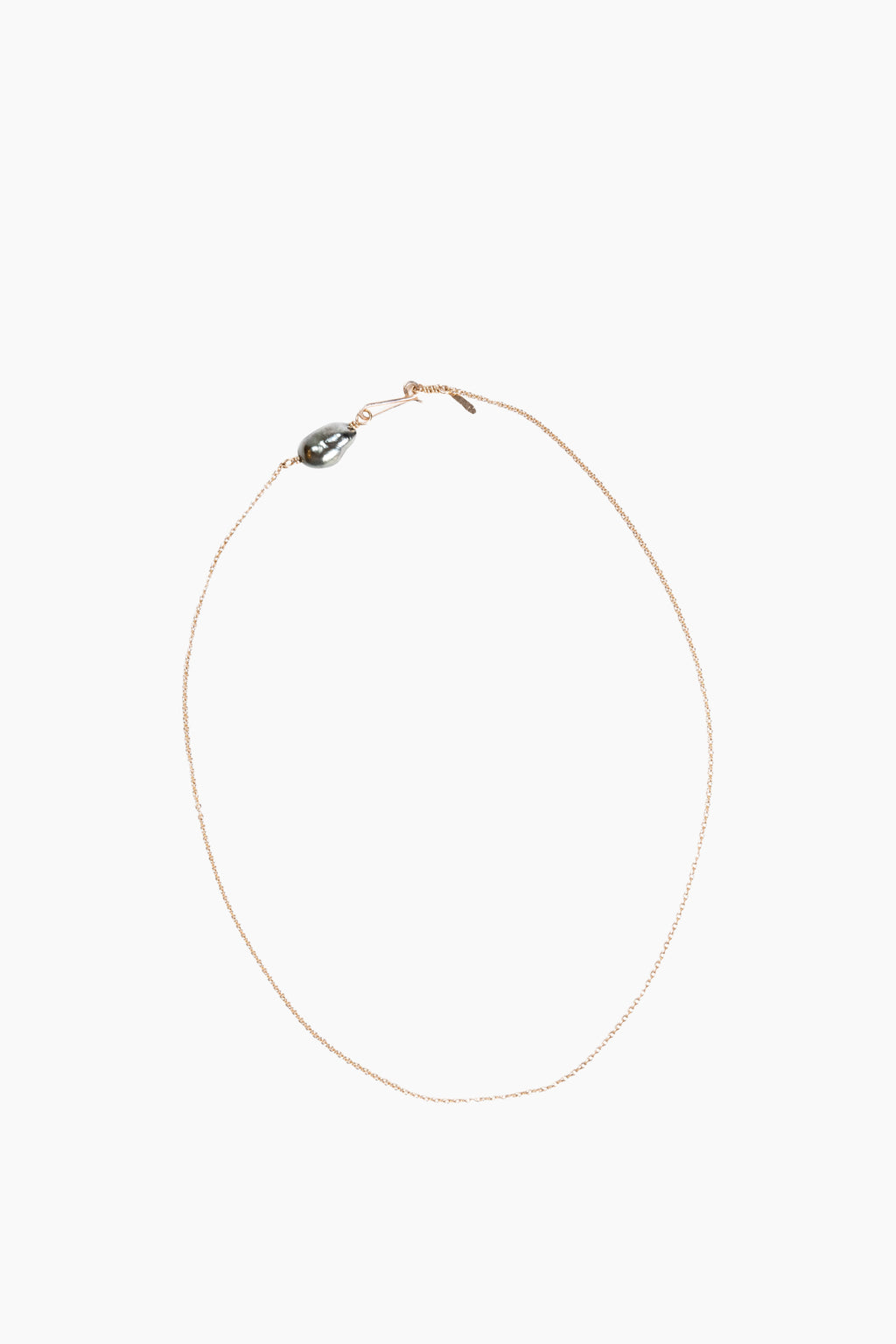 14K Keshi Pearl Chain Necklace | 16"