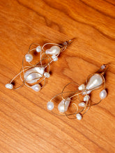 Load image into Gallery viewer, Woven Baroque Pearl Earrings
