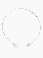 White Baroque Pearl Collar