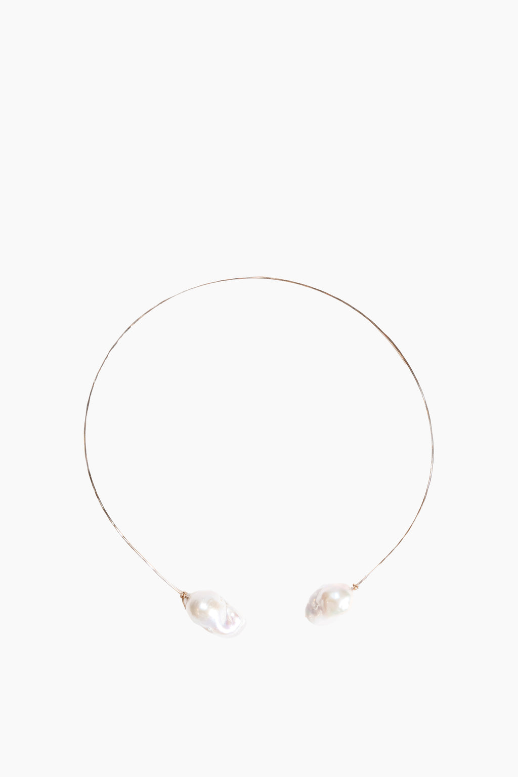 White Baroque Pearl Collar