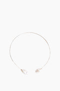 White Baroque Pearl Collar