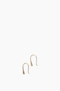 14k Petite Hammered Drop Earrings