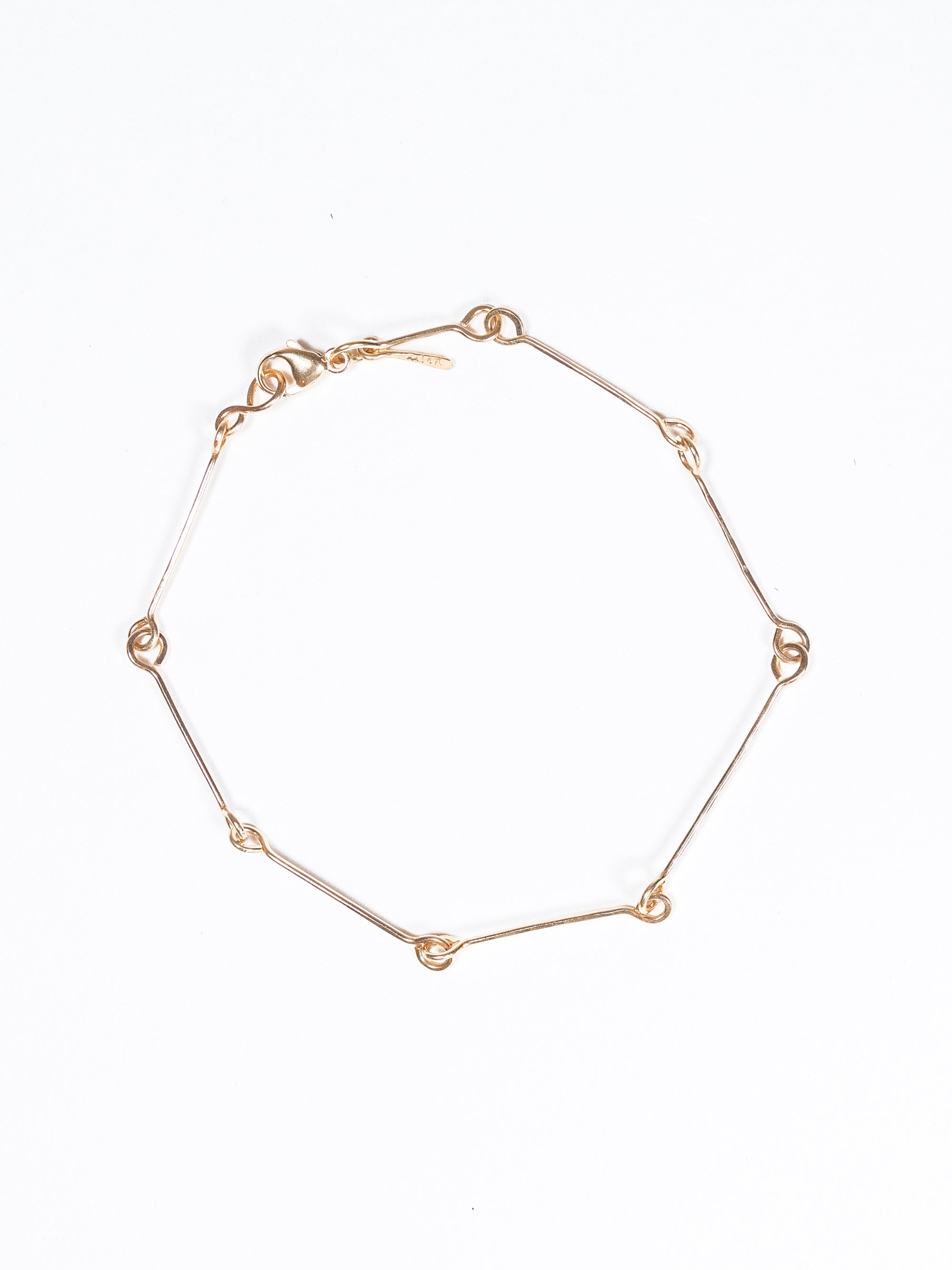 14K Bone Chain Bracelet