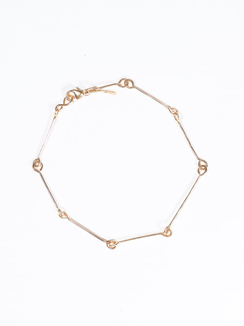 14K Bone Chain Bracelet