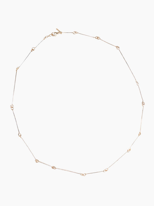 14K Bone Chain Necklace | 18"