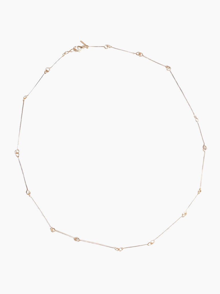 14K Bone Chain Necklace | 18