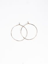 Load image into Gallery viewer, 14K Hammered Hoops
