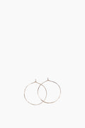 14K Hammered Hoops