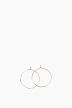 14K Hammered Hoops
