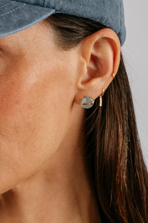 Aquamarine Studs