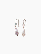 Baroque Pearl Double Drop Earrings