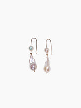 Load image into Gallery viewer, Baroque Pearl Double Drop Earrings
