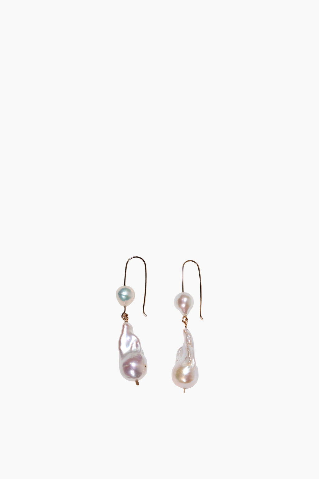 Baroque Pearl Double Drop Earrings