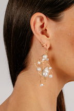 Woven Baroque Pearl Earrings