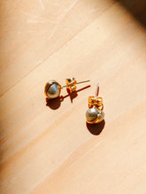 Load image into Gallery viewer, Baroque Pearl Studs in Silver
