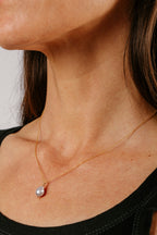 Petite Baroque Pearl Drop Necklace