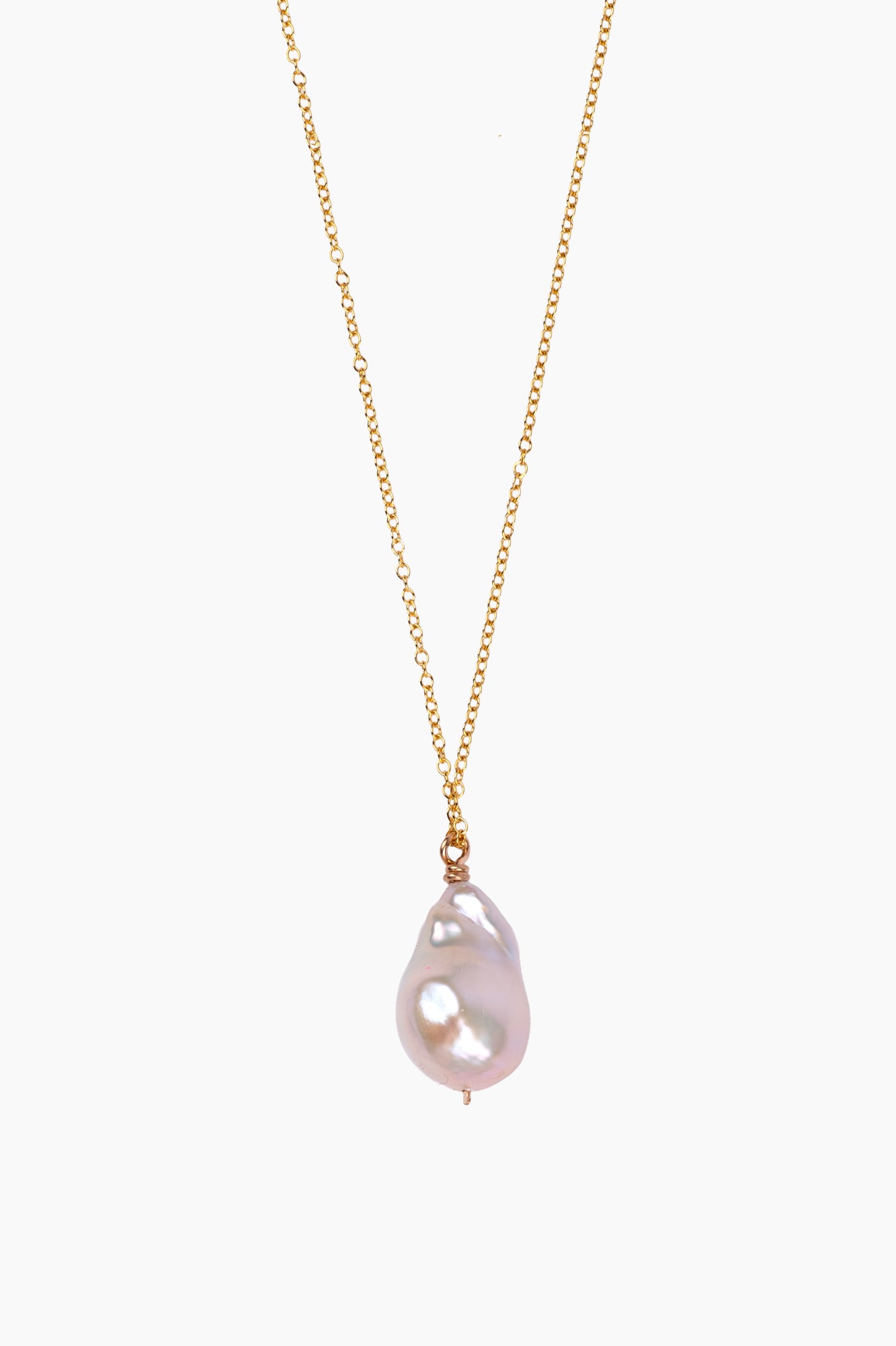 Baroque Pearl Drop Necklace