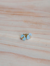 Load image into Gallery viewer, Cloudy Aquamarine Studs
