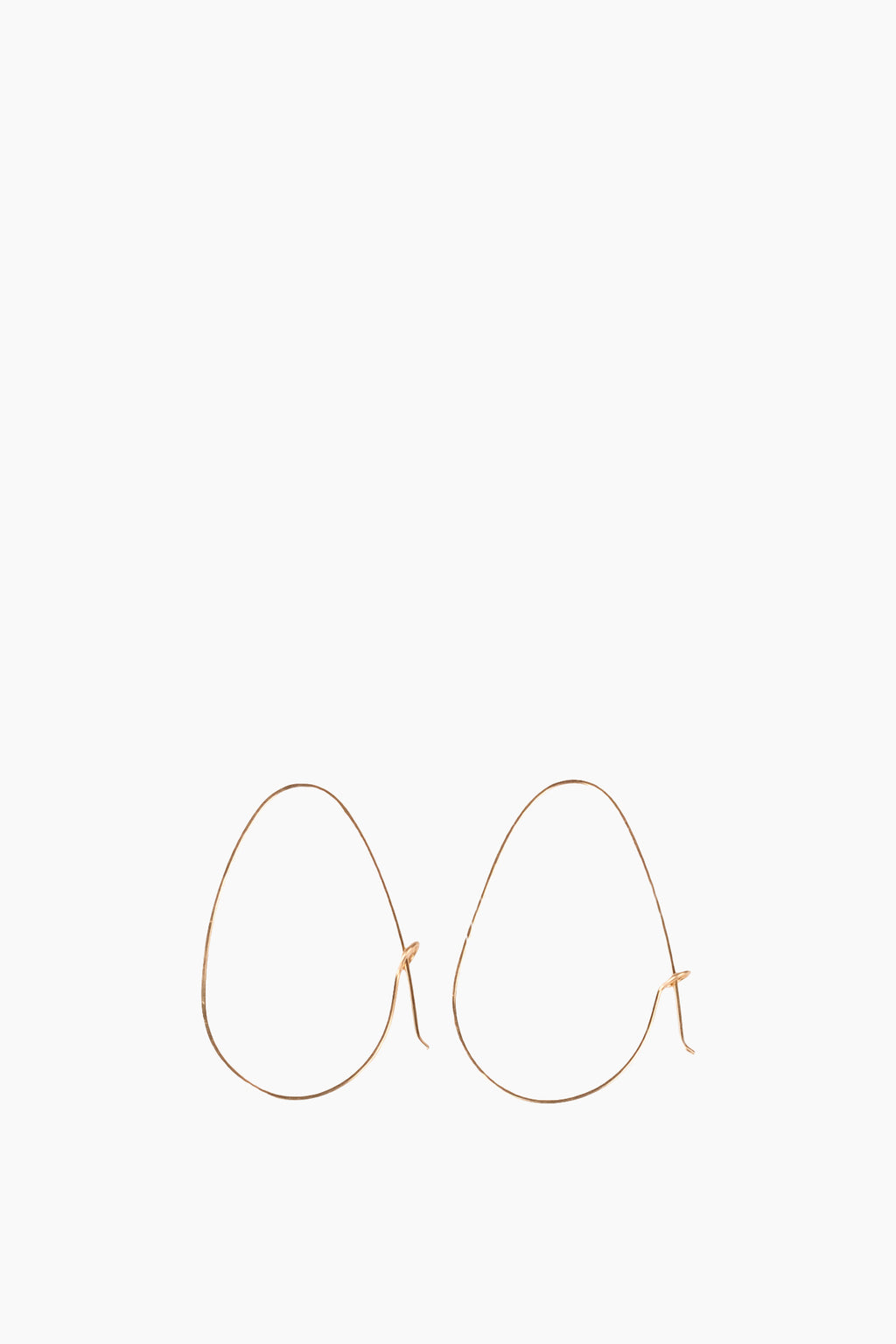 14K Small Egg Hoops