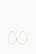 14K Small Egg Hoops