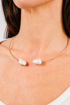 White Baroque Pearl Collar