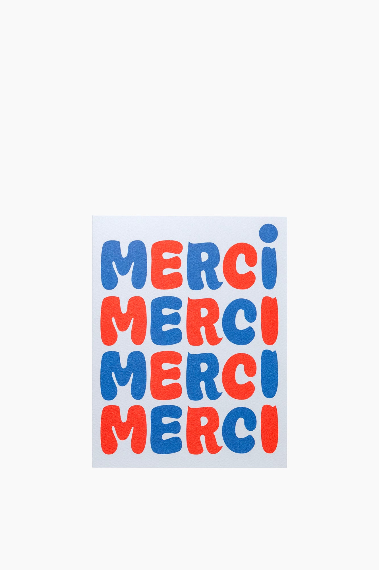 Bubble Merci Notecard