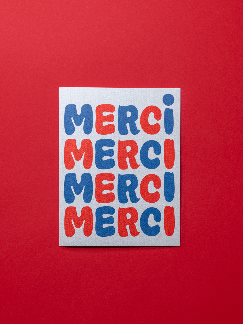 Bubble Merci Notecard