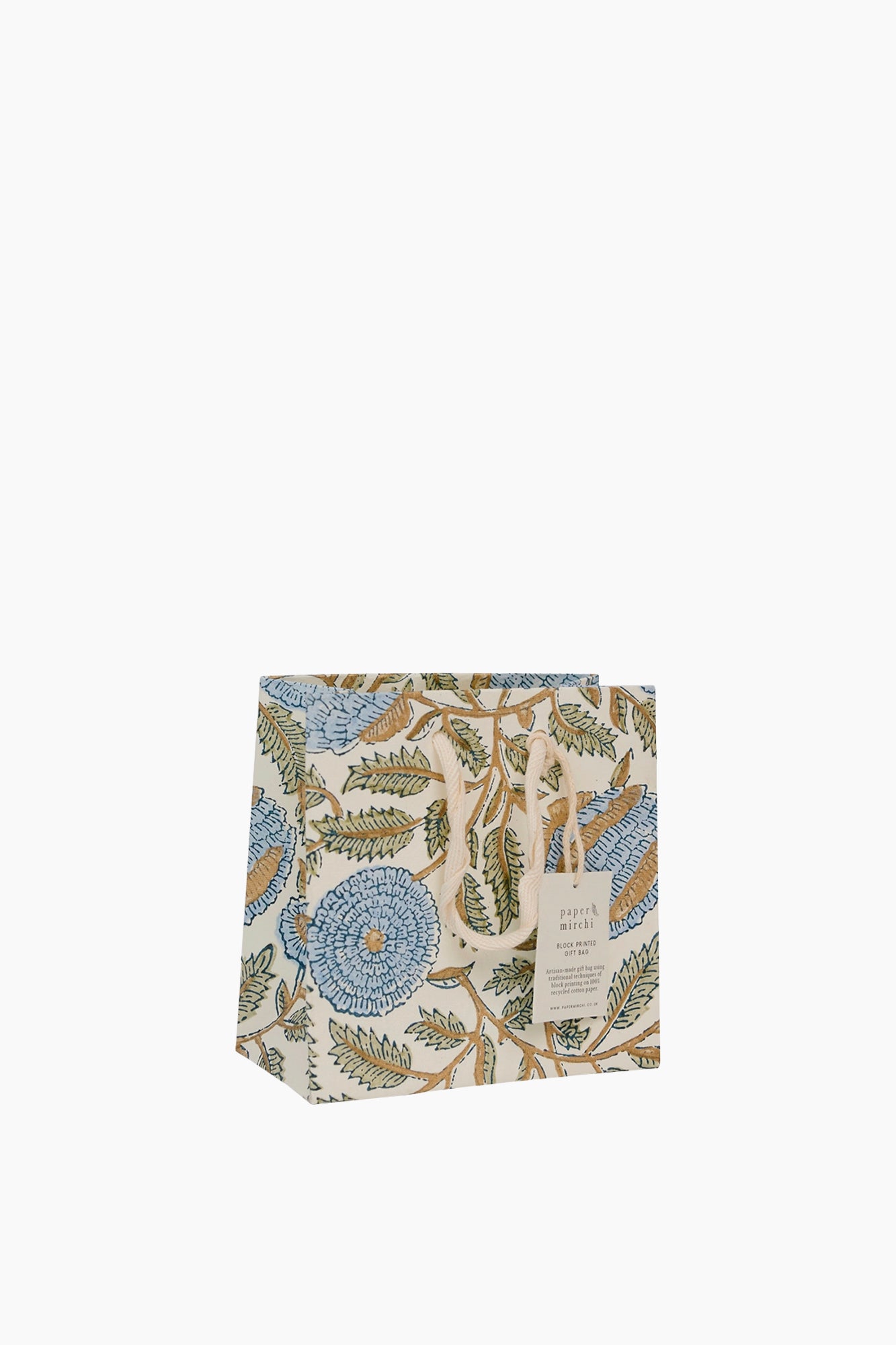 Recycled Cotton Handmade Gift Bag