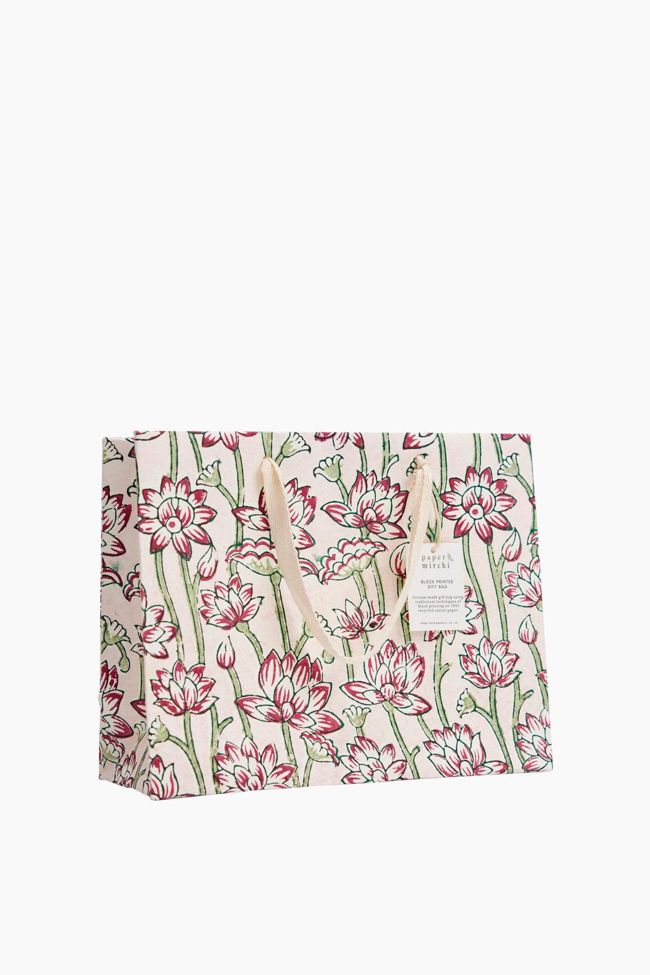 Recycled Cotton Handmade Gift Bag