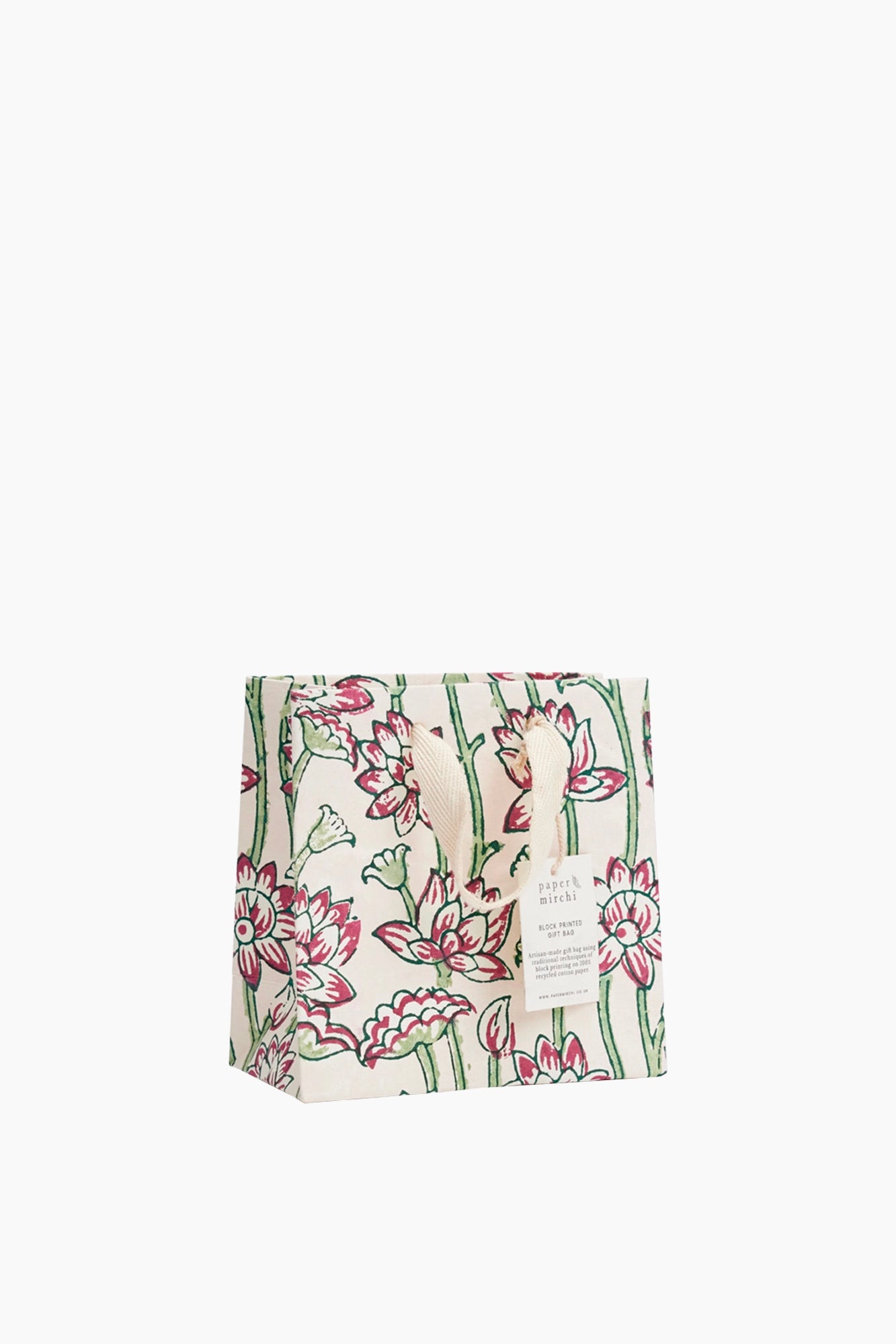 Recycled Cotton Handmade Gift Bag