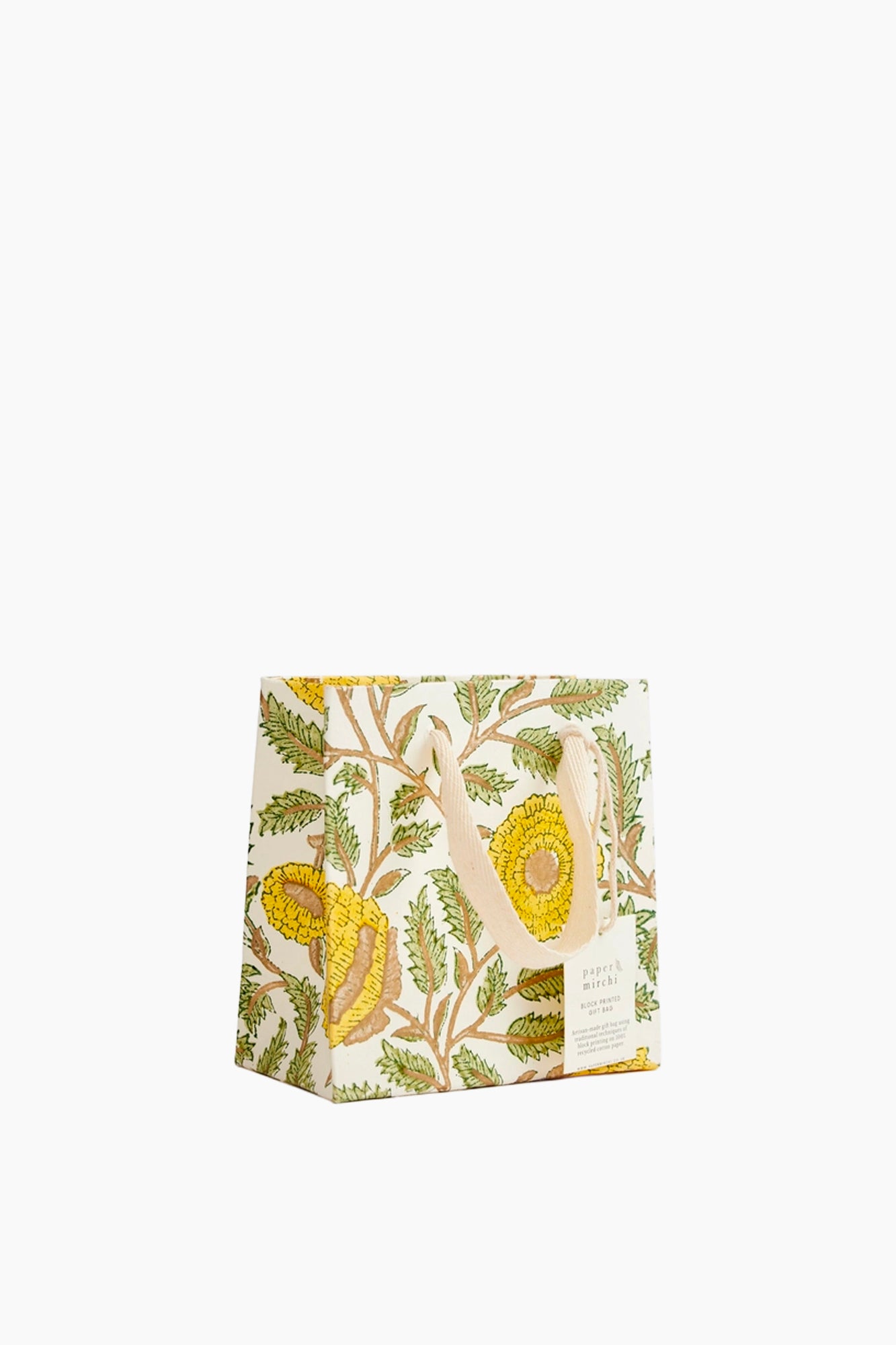 Recycled Cotton Handmade Gift Bag
