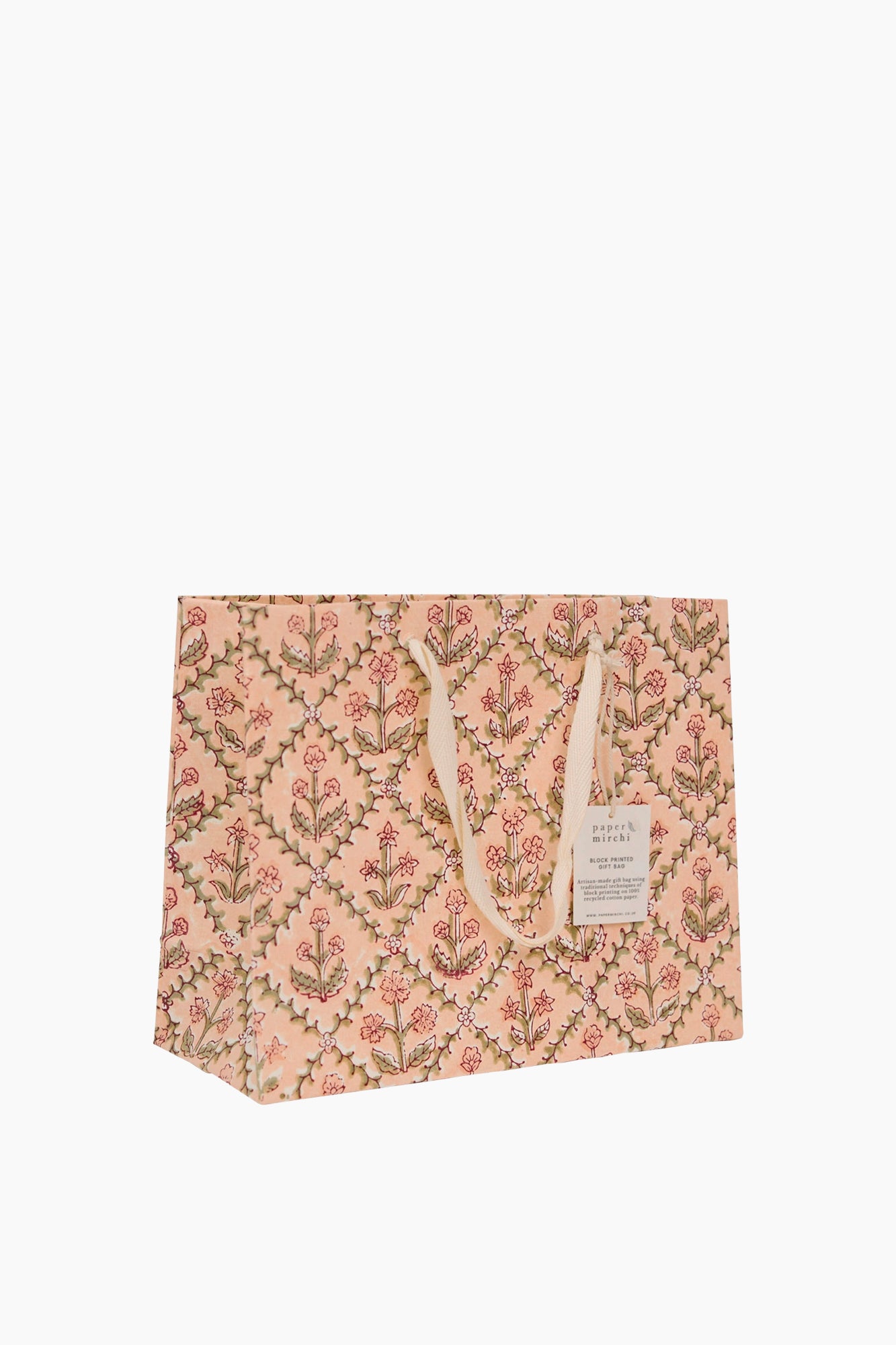 Recycled Cotton Handmade Gift Bag