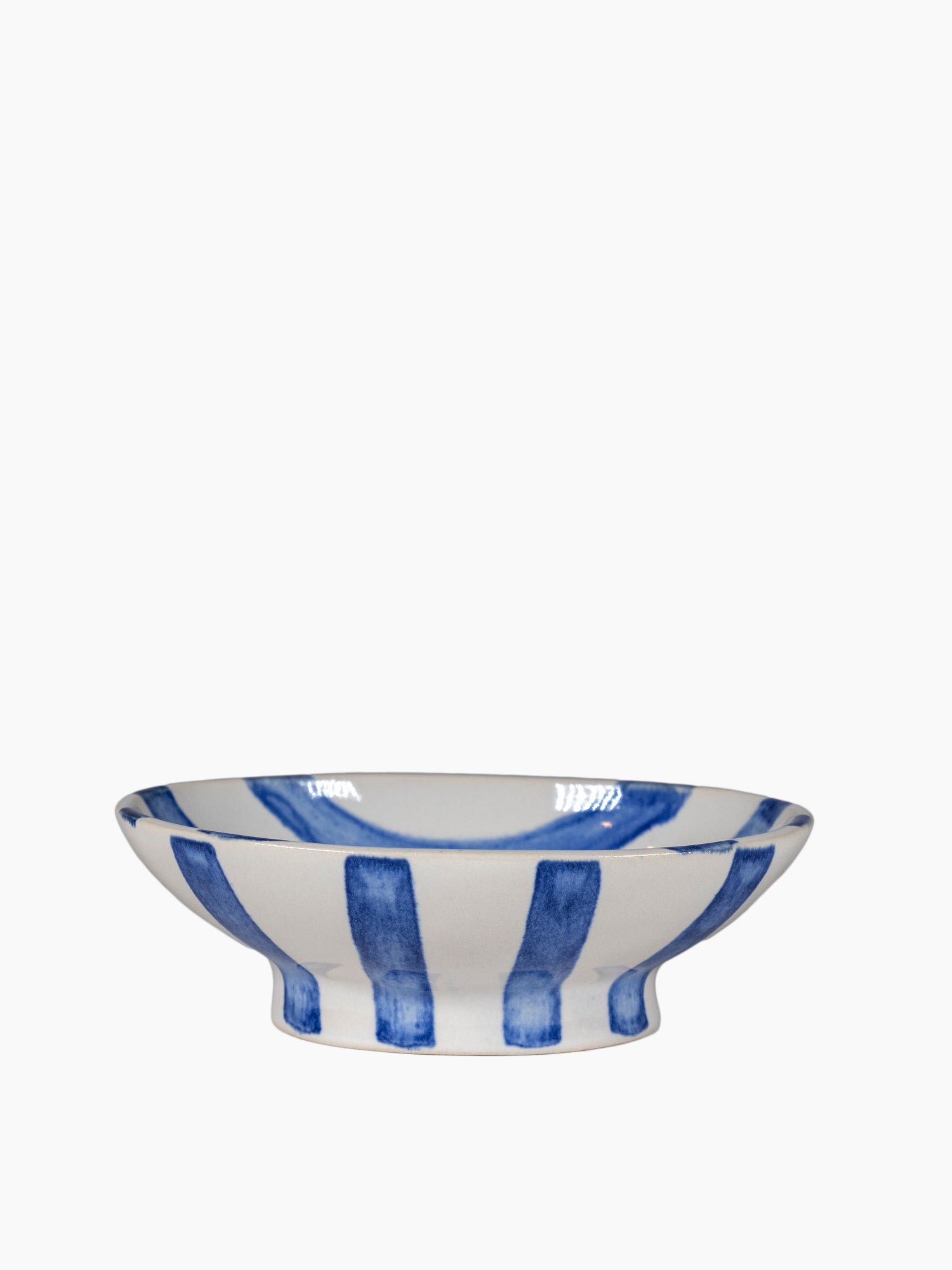 Blue Stripe Soap Dish